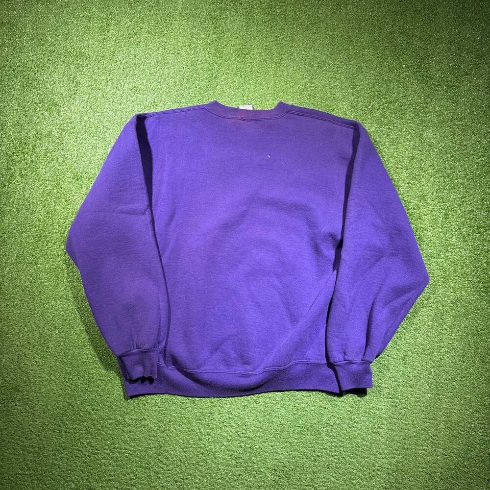 Vintage 90s Russell Athletic Sneaker Stadium Embroidered Crewneck Sweatshirt - Picture 4 of 7